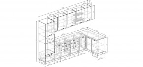 Кухонный гарнитур угловой Капри 3200х1400 (Стол. 26мм) в Кировграде - kirovgrad.mebel24.online | фото 2