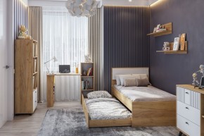 МИЛАН Детская (Дуб Золотой/Белый матовый) в Кировграде - kirovgrad.mebel24.online | фото 47