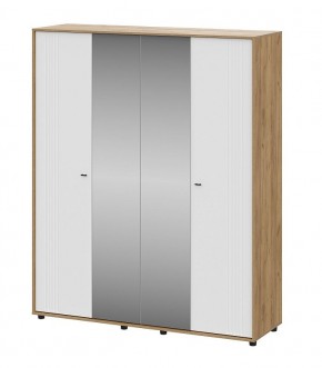 МИЛАН Шкаф четырехстворчатый (Белый Матовый) в Кировграде - kirovgrad.mebel24.online | фото