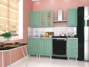 Модульная кухня Луксор клен бирюза в Кировграде - kirovgrad.mebel24.online | фото 1
