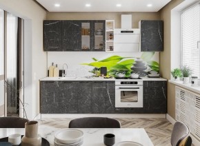 Модульная кухня Марбл мрамор дарк в Кировграде - kirovgrad.mebel24.online | фото 1