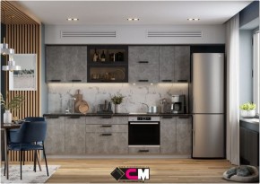 Модульная кухня Пасаденна ателье светлое в Кировграде - kirovgrad.mebel24.online | фото 1