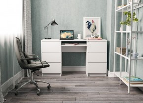МОРИ МС-2 Стол 6 ящиков (белый) в Кировграде - kirovgrad.mebel24.online | фото