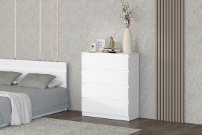 МС "Хилтон" Комод №1 800 (4 ящ.) белый текстурный в Кировграде - kirovgrad.mebel24.online | фото