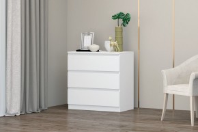 МС "Хилтон" Комод №2 800 (3 ящ.) белый текстурный в Кировграде - kirovgrad.mebel24.online | фото