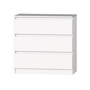 МС "Хилтон" Комод №2 800 (3 ящ.) белый текстурный в Кировграде - kirovgrad.mebel24.online | фото 2