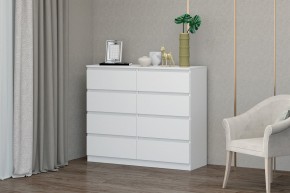 МС "Хилтон" Комод №3 1200 (8 ящ.) белый текстурный в Кировграде - kirovgrad.mebel24.online | фото