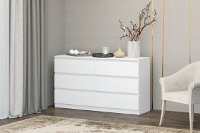 МС "Хилтон" Комод №5 1400 (6 ящ.) белый текстурный в Кировграде - kirovgrad.mebel24.online | фото