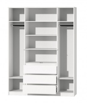МС "Хилтон" Шкаф №1 1600 (Белый текстурный) в Кировграде - kirovgrad.mebel24.online | фото 3