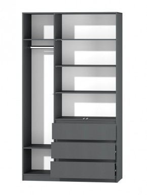 МС "Хилтон" Шкаф №2 1200 (Графит) в Кировграде - kirovgrad.mebel24.online | фото 3