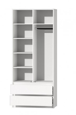 МС "Хилтон" Шкаф №3 900 (Белый текстурный) в Кировграде - kirovgrad.mebel24.online | фото 3