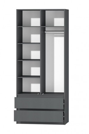 МС "Хилтон" Шкаф №3 900 (Графит) в Кировграде - kirovgrad.mebel24.online | фото 3