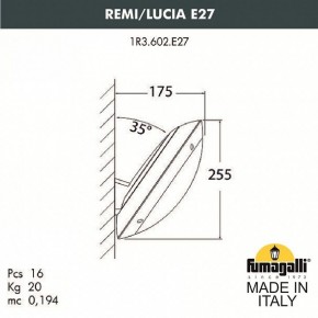 Накладной светильник Fumagalli Lucia 1R3.602.000.LYE27 в Кировграде - kirovgrad.mebel24.online | фото 2