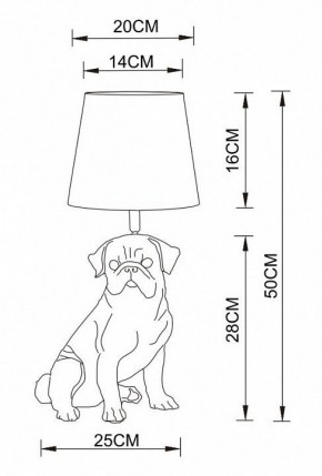 Настольная лампа декоративная Arte Lamp Bobby A1512LT-1WH в Кировграде - kirovgrad.mebel24.online | фото 2