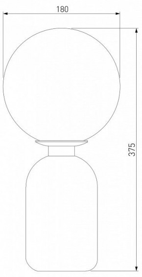 Настольная лампа декоративная Eurosvet Bubble 01197/1 белый в Кировграде - kirovgrad.mebel24.online | фото 2