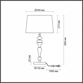 Настольная лампа декоративная Odeon Light Homi 5040/1T в Кировграде - kirovgrad.mebel24.online | фото 4