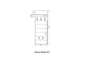 ОЛЬГА-МИЛК 6.1 Вешало настенное в Кировграде - kirovgrad.mebel24.online | фото 2