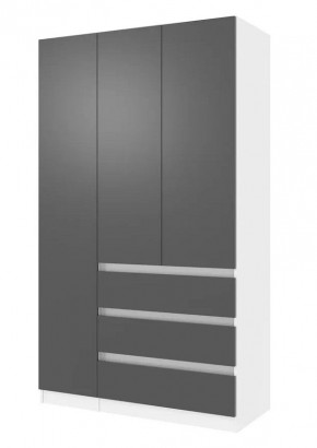 Парус Шкаф 3-х ств. 1200 (Белый/Графит) в Кировграде - kirovgrad.mebel24.online | фото