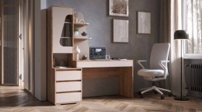 ПИФАГОР Стол компьютерный (дуб вотан/кашемир) в Кировграде - kirovgrad.mebel24.online | фото