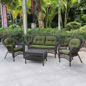 Плетеный комплект для отдыха LV-520BG Brown/Green в Кировграде - kirovgrad.mebel24.online | фото 1