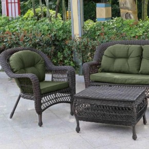 Плетеный комплект для отдыха LV-520BG Brown/Green в Кировграде - kirovgrad.mebel24.online | фото 3