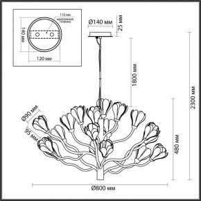 Подвесная люстра Odeon Light Gardi 5090/18 в Кировграде - kirovgrad.mebel24.online | фото 6