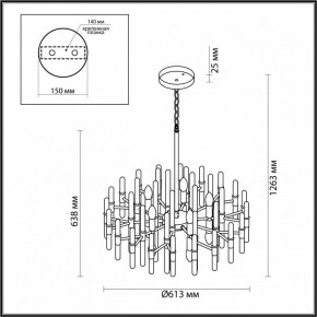 Подвесная люстра Odeon Light Stika 4988/10 в Кировграде - kirovgrad.mebel24.online | фото 7