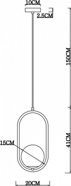 Подвесной светильник Arte Lamp Matisse A7745SP-1AB в Кировграде - kirovgrad.mebel24.online | фото 4