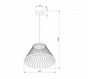 Подвесной светильник Eurosvet Cesta 40017/1 LED коричневый в Кировграде - kirovgrad.mebel24.online | фото 5