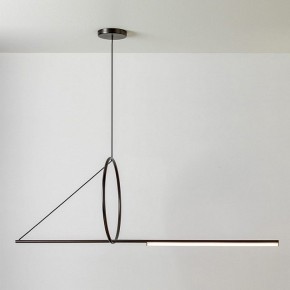 Подвесной светильник Imperiumloft Suspension Cercle Et Trait – Graphite Satine 40.1282-0 в Кировграде - kirovgrad.mebel24.online | фото