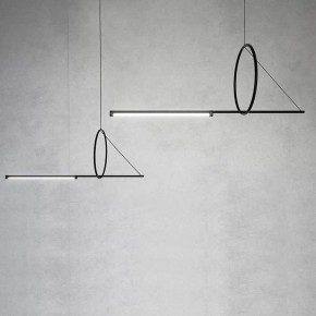 Подвесной светильник Imperiumloft Suspension Cercle Et Trait – Graphite Satine 40.1282-0 в Кировграде - kirovgrad.mebel24.online | фото 4