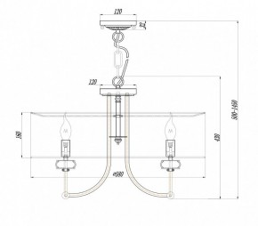 Подвесной светильник Maytoni Roma ARM006PL-06G в Кировграде - kirovgrad.mebel24.online | фото 3