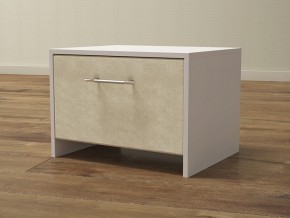 PROxSON Тумба Varna (ЛДСП Белая+ткань Белый/Savana Milk (молочный)) 51x40 в Кировграде - kirovgrad.mebel24.online | фото