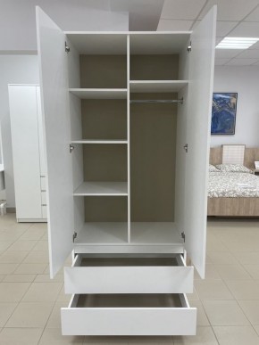 Шкаф 2-ств. с 2 ящиками "Бьянко" в Кировграде - kirovgrad.mebel24.online | фото 2
