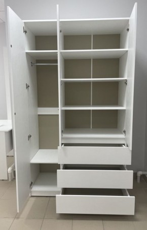 Шкаф 3-ств. с 3 ящиками "Бьянко" в Кировграде - kirovgrad.mebel24.online | фото 2