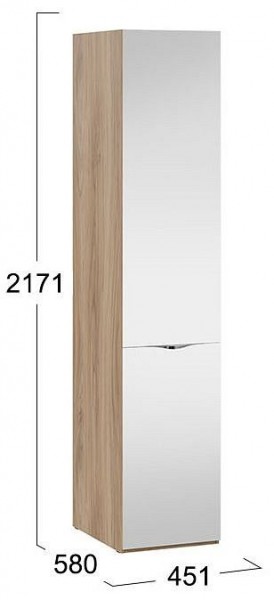 Шкаф для белья Глосс СМ-319.07.112 в Кировграде - kirovgrad.mebel24.online | фото 4