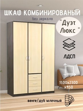 Шкаф комбинированный Дуэт Люкс без зеркала в Кировграде - kirovgrad.mebel24.online | фото