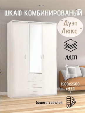 Шкаф комбинированный Дуэт Люкс с зеркалом в Кировграде - kirovgrad.mebel24.online | фото 7