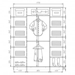 Шкаф-купе ХИТ 22-4-20/2-656 (420) в Кировграде - kirovgrad.mebel24.online | фото 2