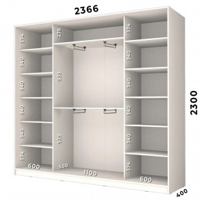 Шкаф-купе ХИТ 23-4-24/2-6556 (420) в Кировграде - kirovgrad.mebel24.online | фото 2