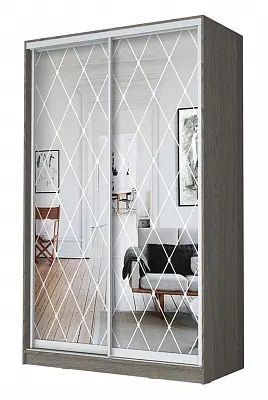 Шкаф-купе ХИТ 24-4-12/2-66 РОМБ БОЛЬШОЙ в Кировграде - kirovgrad.mebel24.online | фото