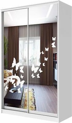 Шкаф-купе ХИТ 24-4-15-66 БАБОЧКИ в Кировграде - kirovgrad.mebel24.online | фото