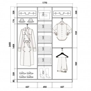 Шкаф-купе ХИТ 24-4-20-888 (420) в Кировграде - kirovgrad.mebel24.online | фото 2