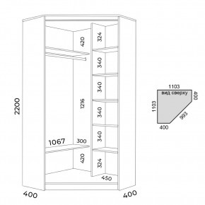 Шкаф-купе ХИТ-У-22-4-77 в Кировграде - kirovgrad.mebel24.online | фото 2