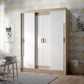 Шкаф-купе Смарт ШКК-06 (дуб сонома/белый) в Кировграде - kirovgrad.mebel24.online | фото