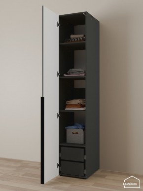 Шкаф Linnea MHR-1-4 2050х400х510 (Графит-М 11.1.25) в Кировграде - kirovgrad.mebel24.online | фото 5