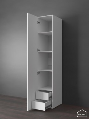 Шкаф Linnea MHR-1PO-4 2050х400х510 (Белый-М 11.1.2) в Кировграде - kirovgrad.mebel24.online | фото 4