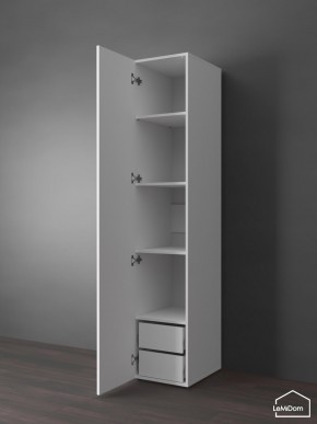 Шкаф Linnea MHR-1PO-4 2050х400х510 (Белый-М 11.1.2) в Кировграде - kirovgrad.mebel24.online | фото 5