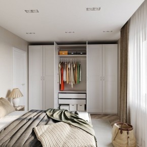 Шкаф МАКС двухстворчатый, цвет белый в Кировграде - kirovgrad.mebel24.online | фото 4