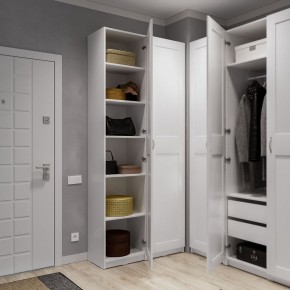 Шкаф МАКС однодверный узкий, цвет белый в Кировграде - kirovgrad.mebel24.online | фото 4